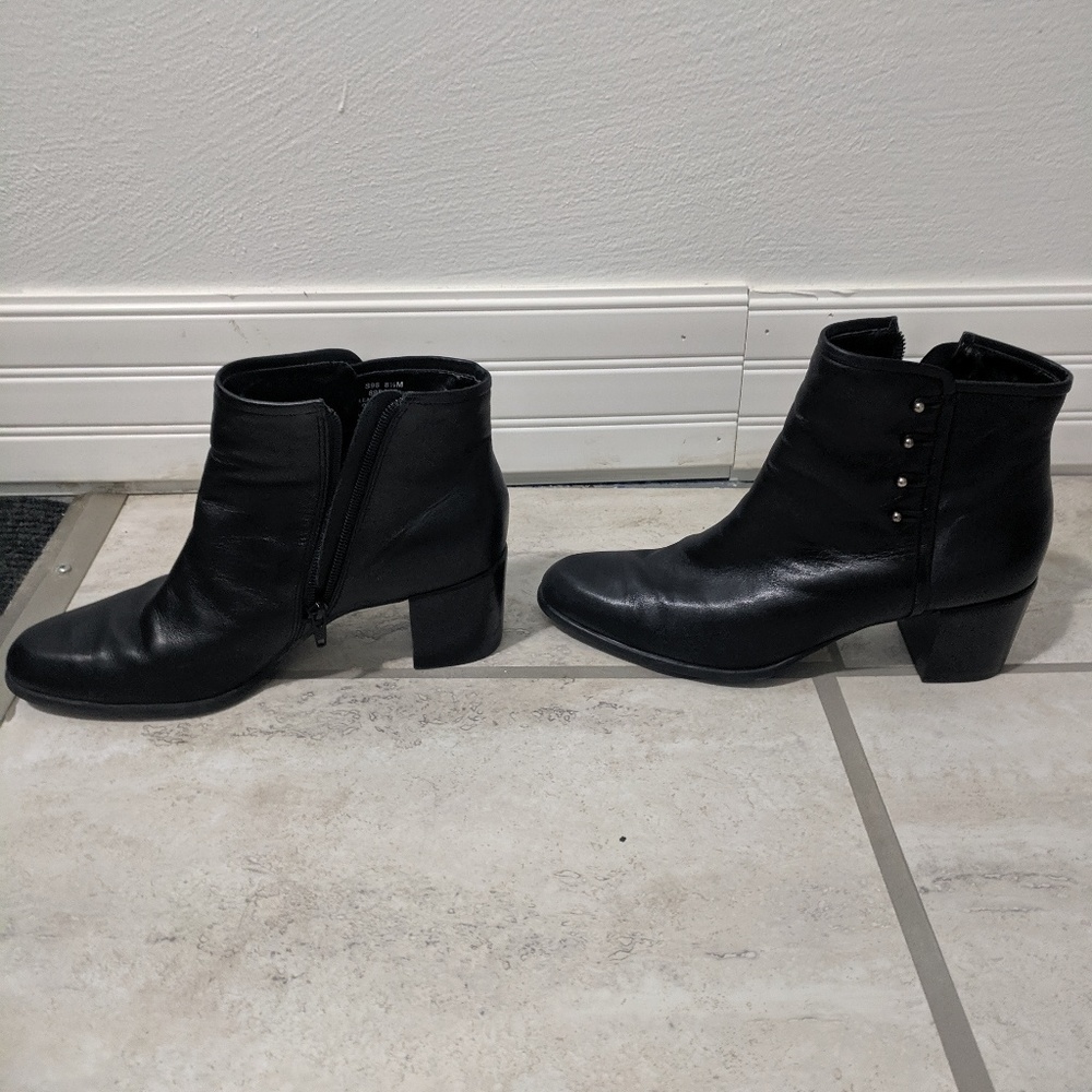 Black ankle boots